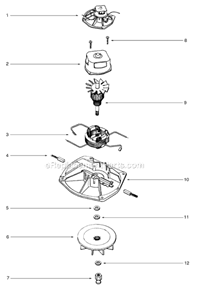 Page E Diagram and Parts List for SC888J  Sanitaire Upright Vacuum