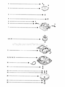 Page E Diagram and Parts List for SC888K  Sanitaire Upright Vacuum