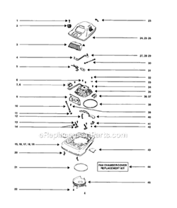 Page B Diagram and Parts List for SC889A  Sanitaire Upright Vacuum