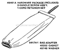 Page A Diagram and Parts List for SC899D  Sanitaire Upright Vacuum