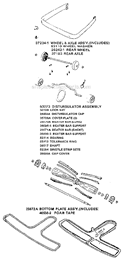 Part Location Diagram of 35895-3 Sanitaire Support - Beater Bar