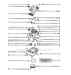 Page B Diagram and Parts List for SC899E-2  Sanitaire Upright Vacuum