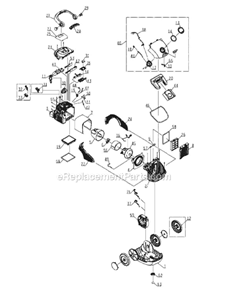 Page B Diagram and Parts List for SP7025A  Sanitaire Canister Vacuum