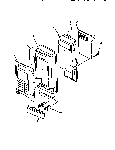 Part Location Diagram of 15745 Sanyo Door button