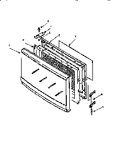 Part Location Diagram of 15737 Sanyo Door sheet