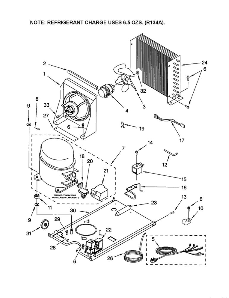 Unit Diagram and Parts List for CSW45PA1D  Scotsman-Residential Ice Maker