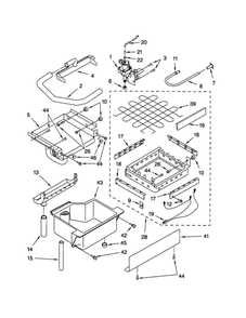 Evaporator/Ice Cutter Grid/Water Diagram and Parts List for CSW45PA1D  Scotsman-Residential Ice Maker