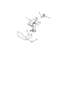 Part Location Diagram of 2185677 Scotsman-Residential Ice maker recirculation pump cover