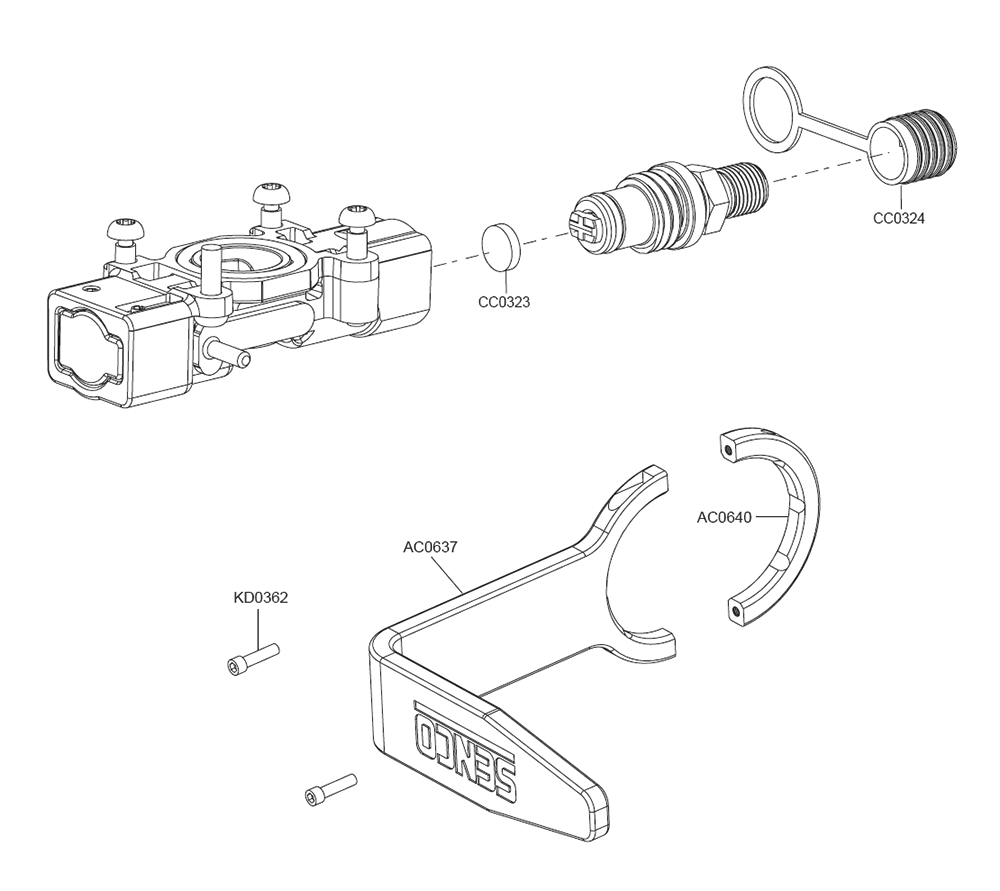 Fig-8 Diagram and Parts List for F-35FRHXP 10H0001N Senco Nailer