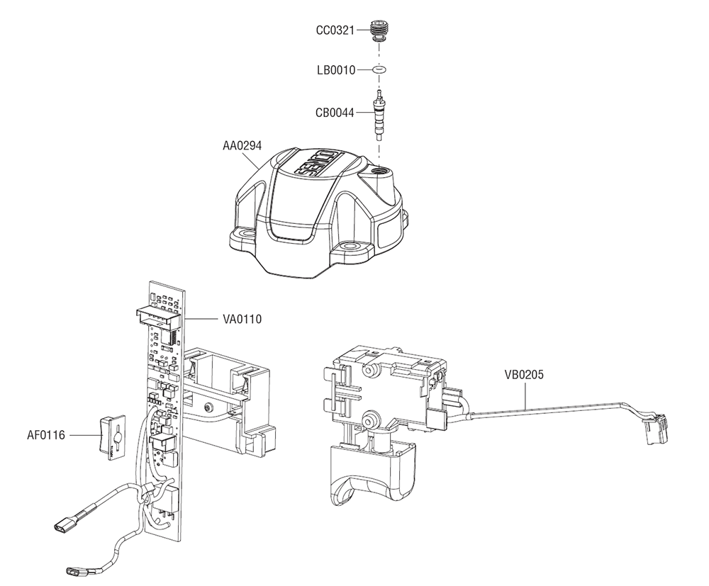 Fig-5 Diagram and Parts List for F-15XP 10L0001N Senco Nailer