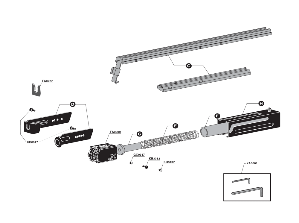 Diagram 2 Diagram and Parts List for DS200 S4792003N Senco Screwdriver