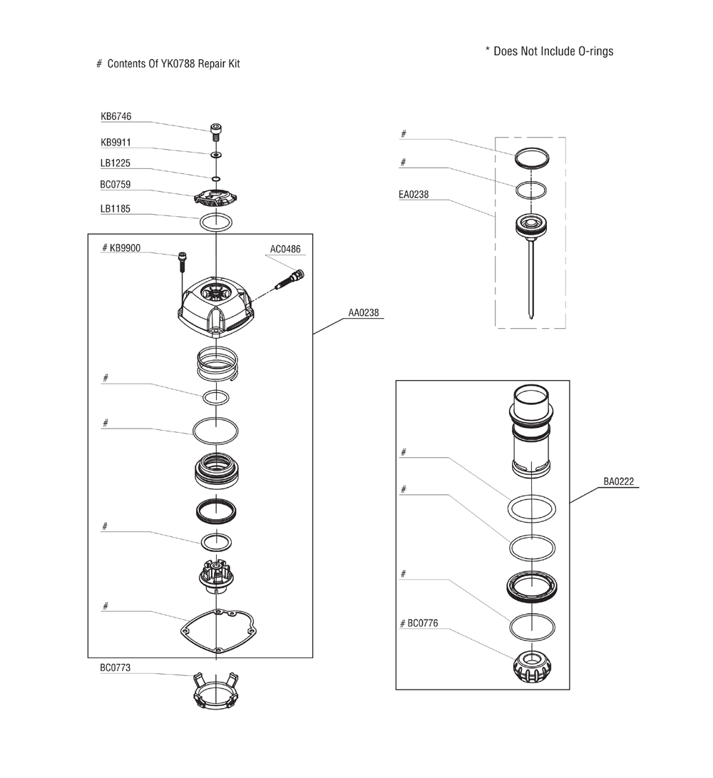 Diagram 2 Diagram and Parts List for FINISHPRO35MG 6G0001N Senco Nailer