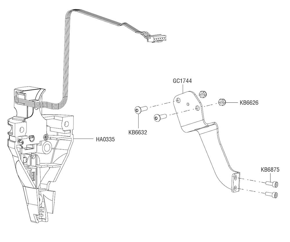 Fig-6 Diagram and Parts List for F-16XP 10N0001N Senco Nailer