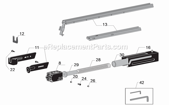 Page A Diagram and Parts List for DS300-S2  Senco Electric Drill