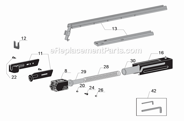 Page A Diagram and Parts List for DS300-S4  Senco Electric Drill