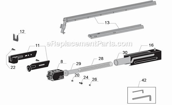 Page A Diagram and Parts List for DS300  Senco Electric Drill