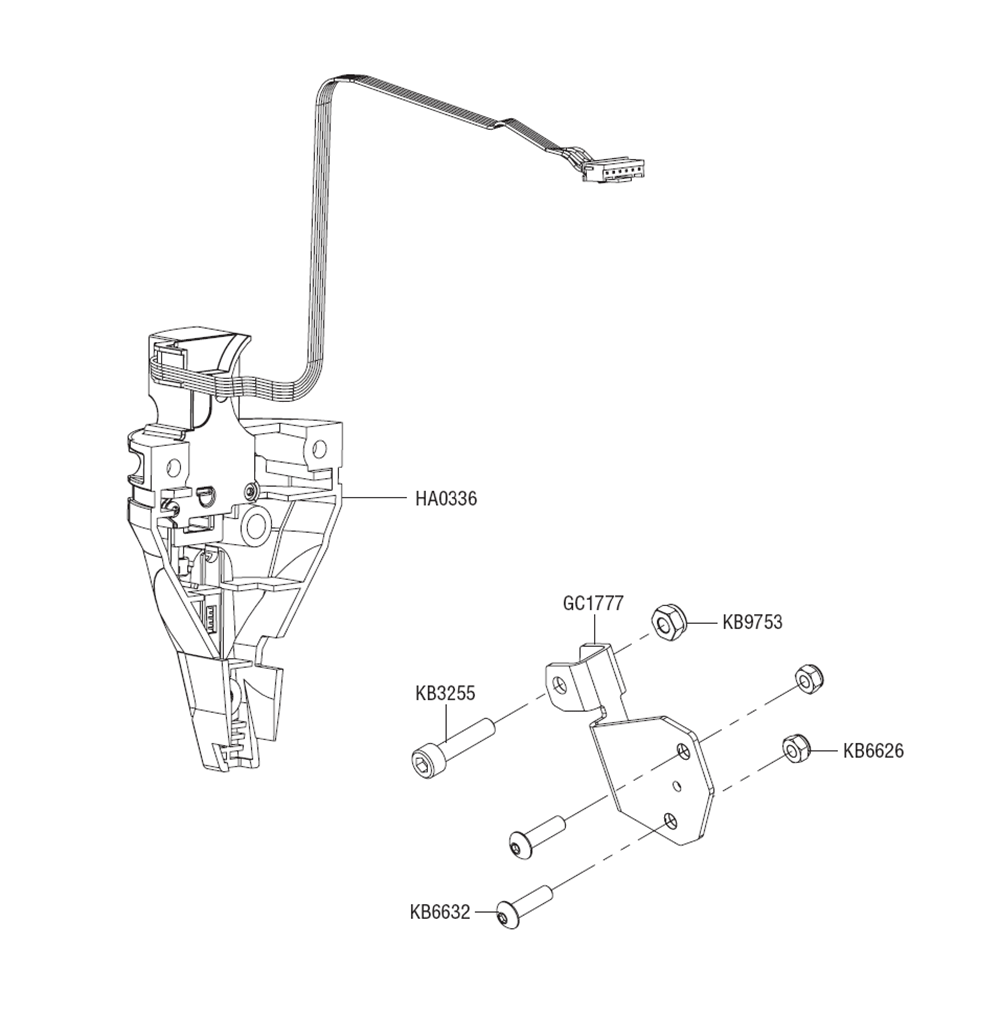 Fig-6 Diagram and Parts List for 10Y0001N F-LXP Senco Nailer