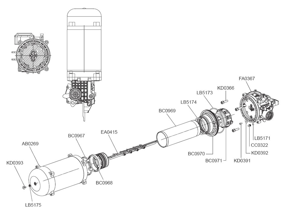 Fig-3 Diagram and Parts List for F-35FRHXP 10H0001N Senco Nailer