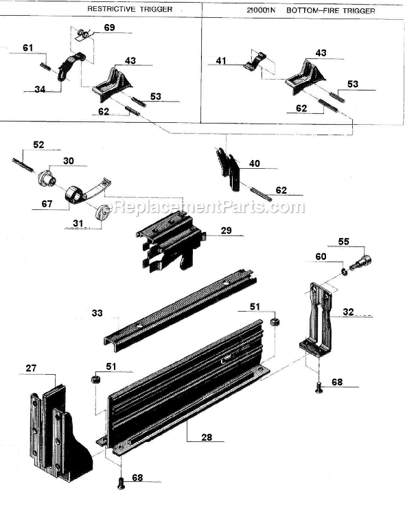 Page C Diagram and Parts List for M4  Senco Nailer