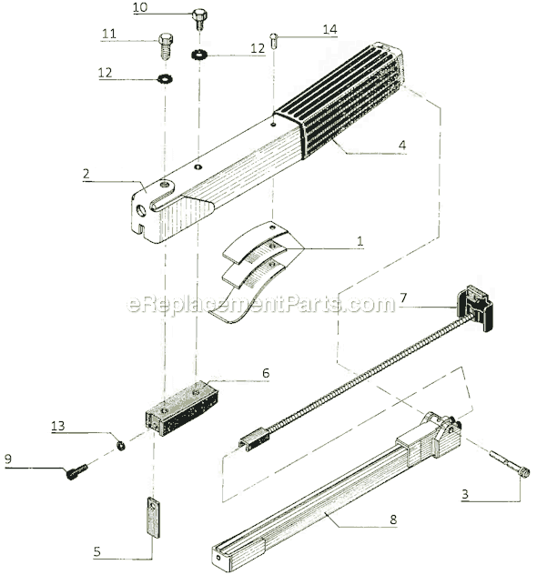 Page A Diagram and Parts List for PC0700  Senco Nailer