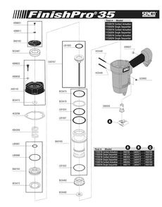Diagram 2 Diagram and Parts List for FINISHPRO3515GA 1Y0001N Senco Nailer