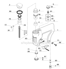 Page A Diagram and Parts List for J 060002N JN 1/2 Senco Nailer