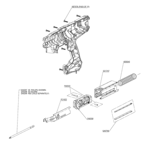 Fig-0 Diagram and Parts List for DS242-AC 10E0001N Senco Screwdriver