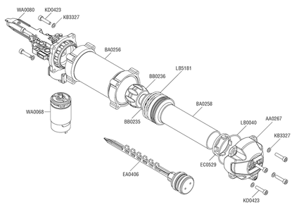 Fig-3 Diagram and Parts List for F-15XP 10L0001N Senco Nailer
