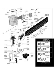 Diagram 1 Diagram and Parts List for FRAMEPRO325FRHXP 4H0101N Senco Nailer