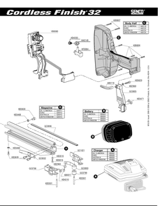 Diagram 2 Diagram and Parts List for FINISH32 2N0002N Senco Nailer