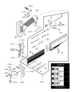 Diagram 1 Diagram and Parts List for FINISHPRO23LXP 8L0001N Senco Nailer