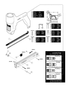 Diagram 1 Diagram and Parts List for LN4450-1  Senco Nailer