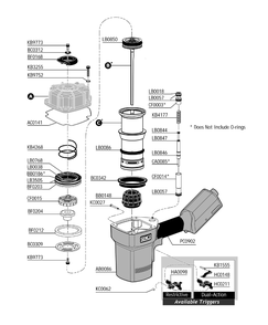 Part Location Diagram of AB0108 Senco Cap