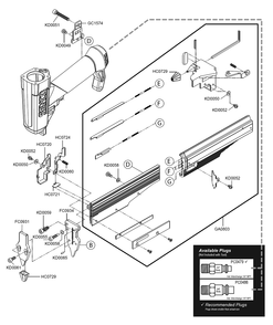 Fig-1 Diagram and Parts List for TN11G1  Senco Nailer