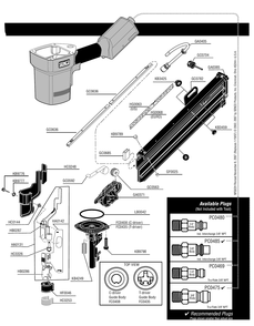 Diagram 1 Diagram and Parts List for FRAMEPRO751XP 2J0103N Senco Nailer