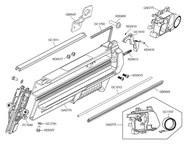 Fig-5 Diagram and Parts List for F-35FRHXP 10H0001N Senco Nailer