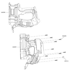 Fig-0 Diagram and Parts List for F-15XP 10L0001N Senco Nailer