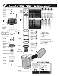 Diagram 2 Diagram and Parts List for FRAMEPRO752XP 2F0103N Senco Nailer