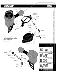 Diagram 1 Diagram and Parts List for SCN65XPFRH 540101N Senco Nailer