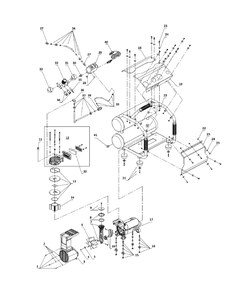 Part Location Diagram of CW2322 Senco Cylinder Head Assembly