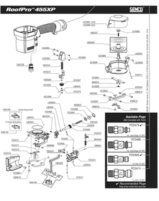 Diagram 1 Diagram and Parts List for ROOFPRO455XP 3D0101N Senco Nailer