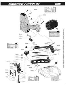 Diagram 1 Diagram and Parts List for FINISH41 980002N Senco Nailer
