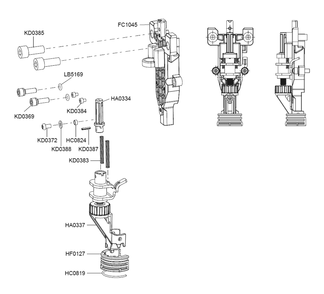 Fig-7 Diagram and Parts List for F-35XP 10G0001N Senco Nailer