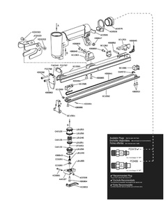 Diagram 1 Diagram and Parts List for F75LXP  Senco Nailer