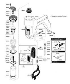 Part Location Diagram of GA0030 Senco Feeder Shoe