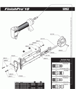 Part Location Diagram of FC0579 Senco Plate