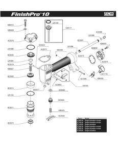Part Location Diagram of KB6431 Senco Spring