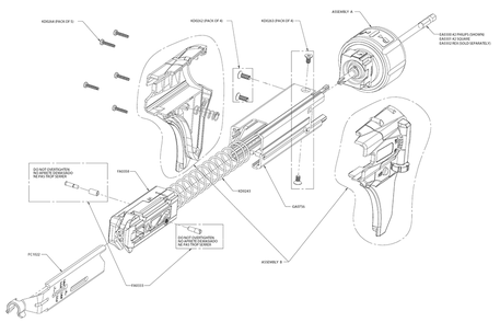 Fig-0 Diagram and Parts List for DS230-D1 9Z0011N Senco Screwdriver
