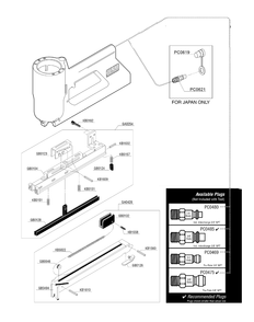 Diagram 1 Diagram and Parts List for SC1 220101N Senco Nailer