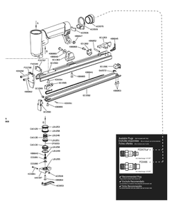 Diagram 1 Diagram and Parts List for F75SXP  Senco Nailer